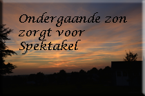 ondergaande zon zorgt voor spektakel