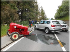 porche tractor ongeval